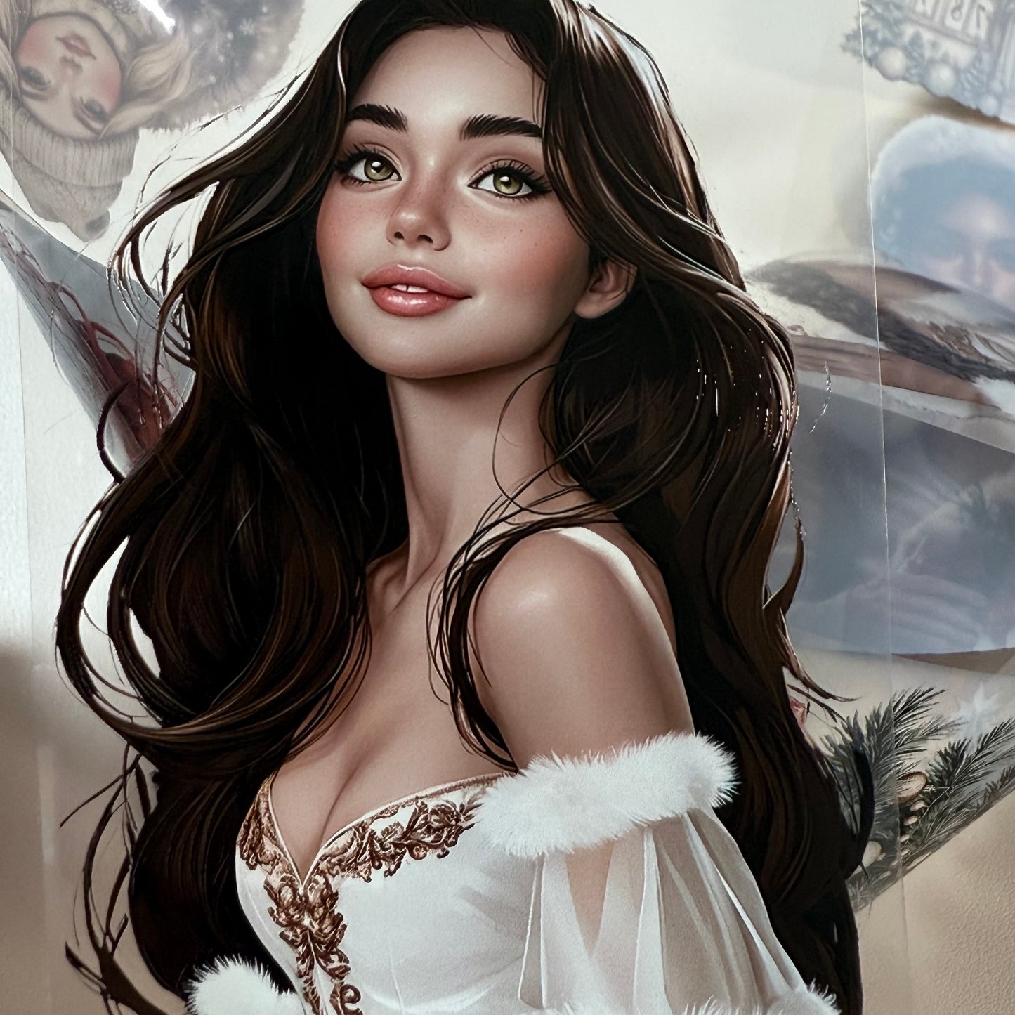 PET 3D raised Modern Christmas in the City and Festive Wonderland tape,one roll fashion, junk journal, scrapbooking,bullet journal, card making.