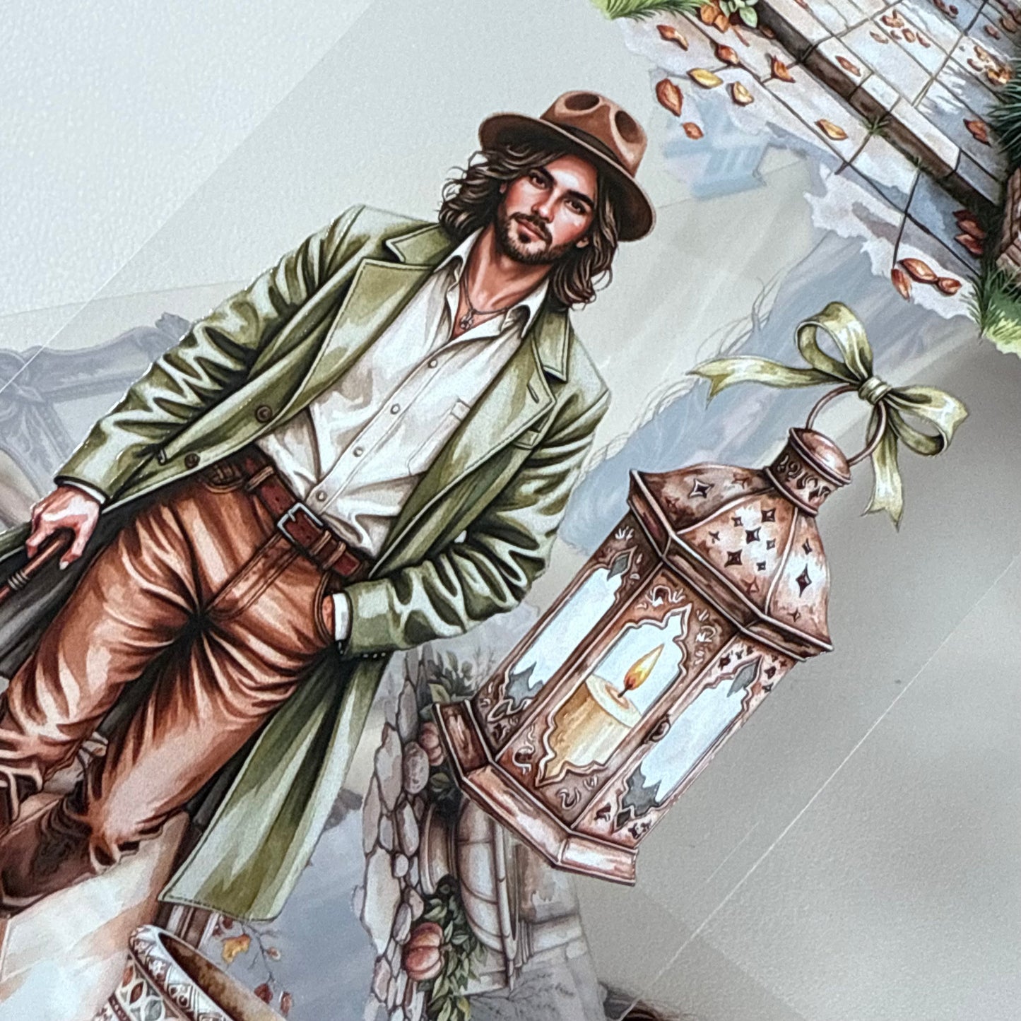 PET 3D raised Rome Rusty Fall and Weathered Beach tape,one roll fashion, junk journal, scrapbooking,bullet journal, card making.