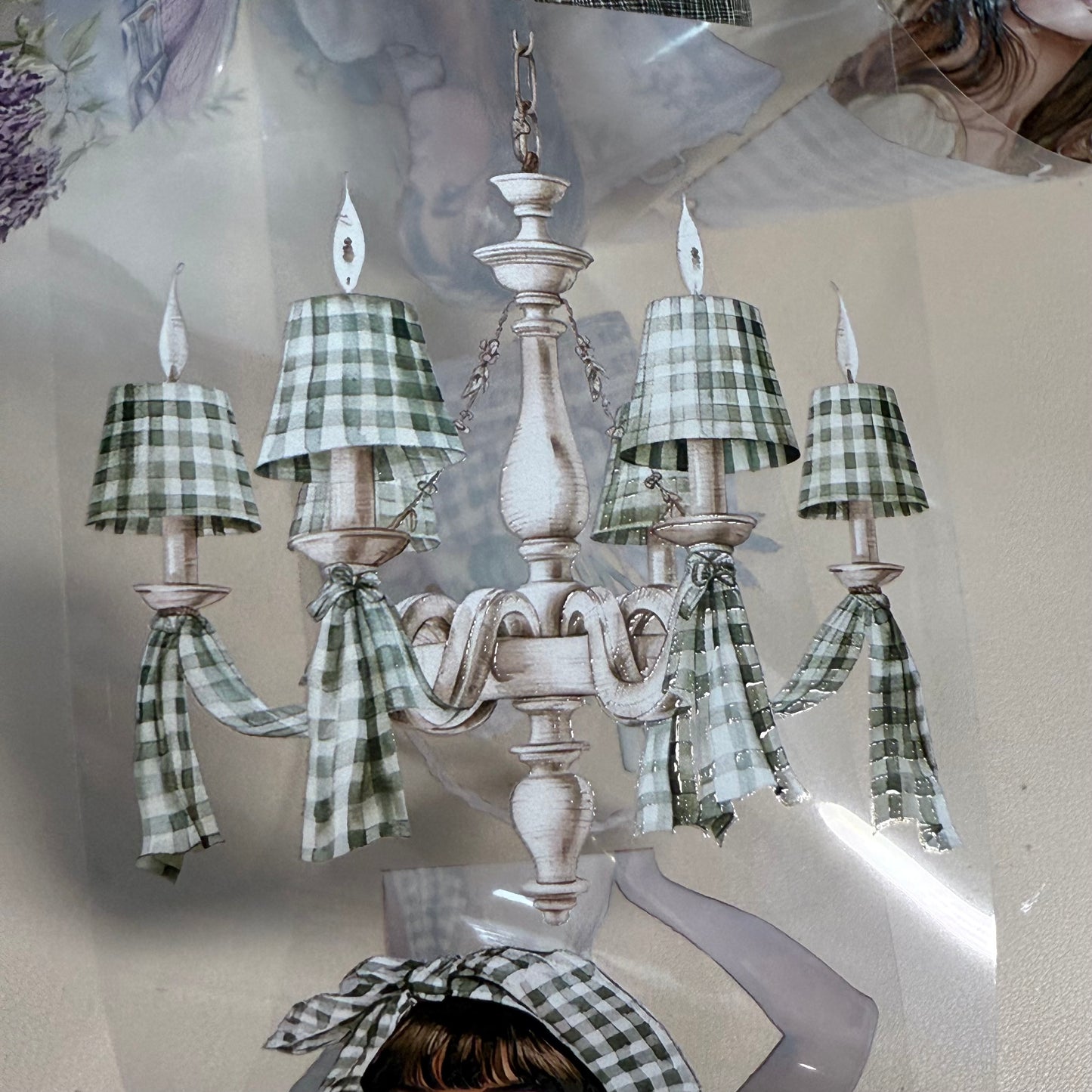 PET Wisteria garden and Spring countryside 3D raised tape,one roll fashion, junk journal, scrapbooking,bullet journal, card making.