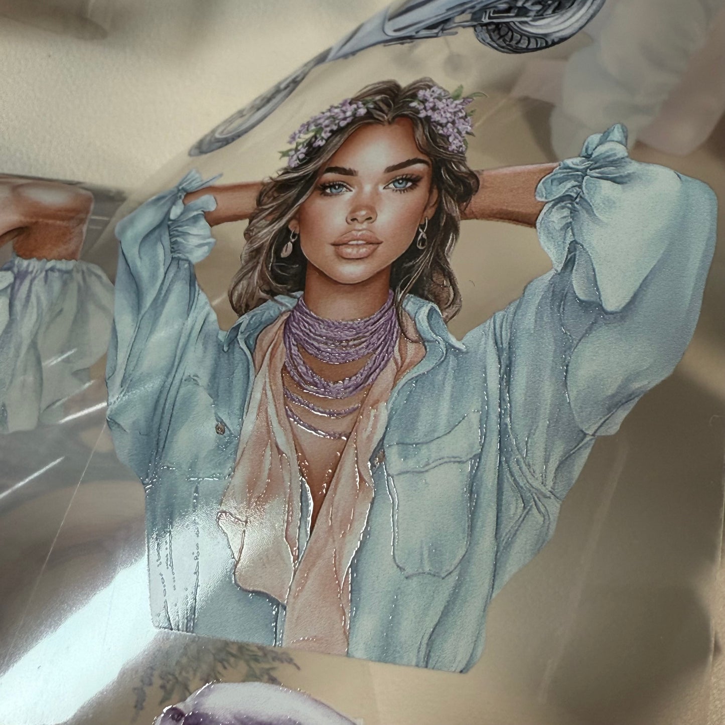 PET 3D raised Petal Haven and Breezy Blooms tape,one roll fashion, junk journal, scrapbooking,bullet journal, card making.