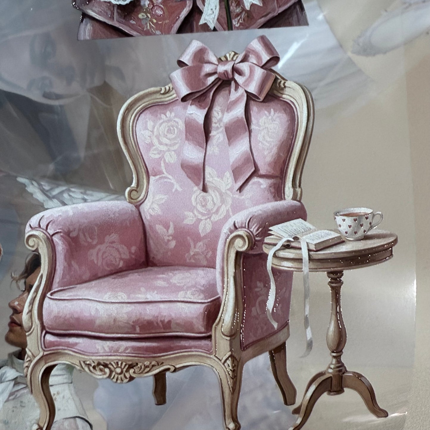 PET Rococo Amour and Winter Academia 3D raised tape,one roll fashion, junk journal, scrapbooking,bullet journal, card making.