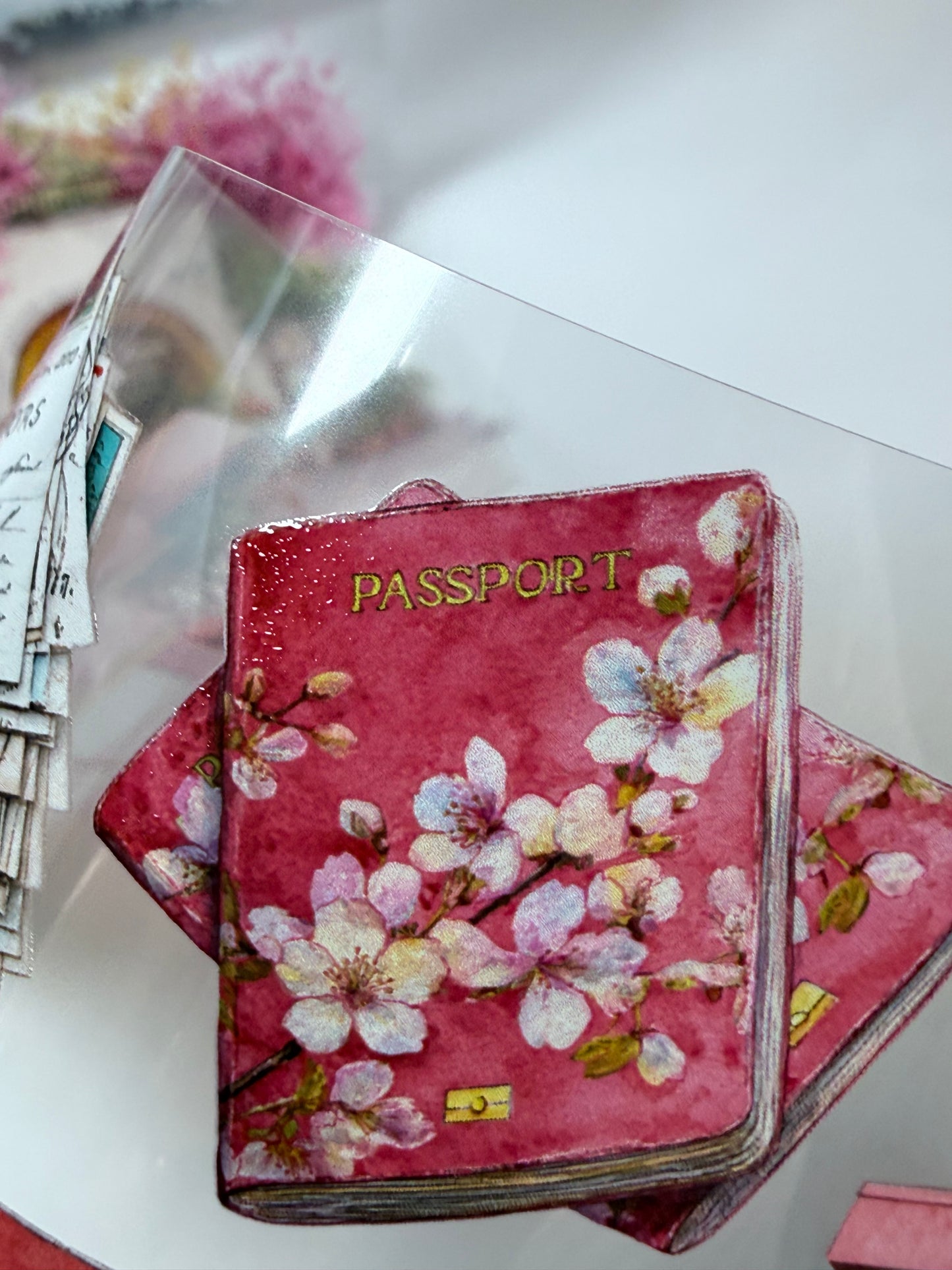 PET 3D raised Landscape Travel time tape,one roll fashion, junk journal, scrapbooking,bullet journal, card making.