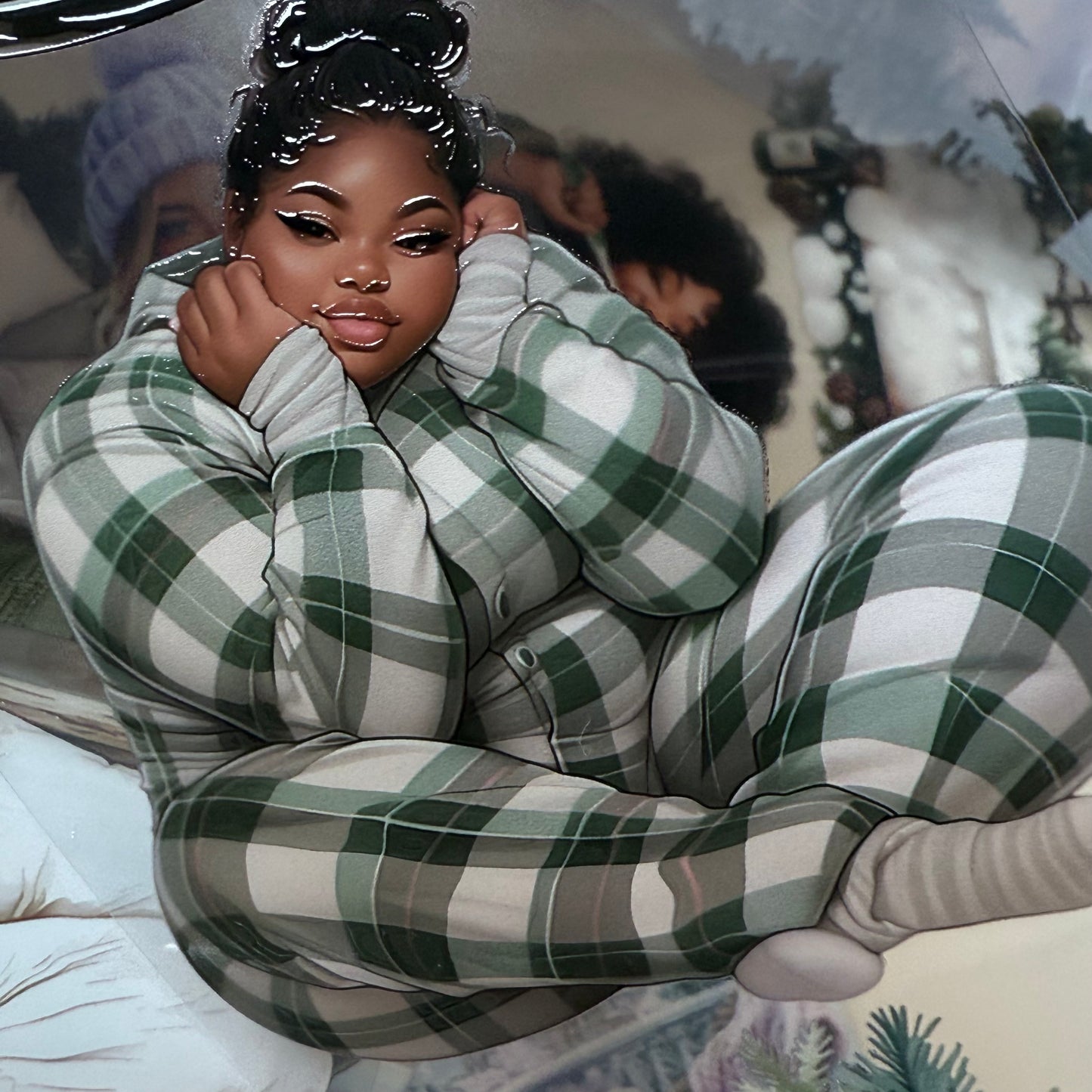 PET 3D raised Winter Evening and Winter Frost tape,one roll fashion, junk journal, scrapbooking,bullet journal, card making.