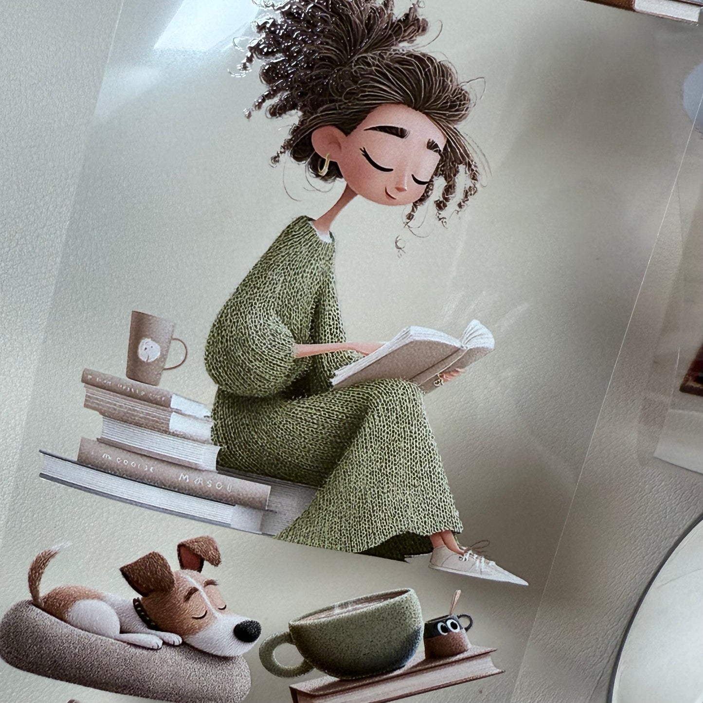 PET 3D raised Mulberry Academia and Whimsical Book Lover tape,one roll fashion, junk journal, scrapbooking,bullet journal, card making.