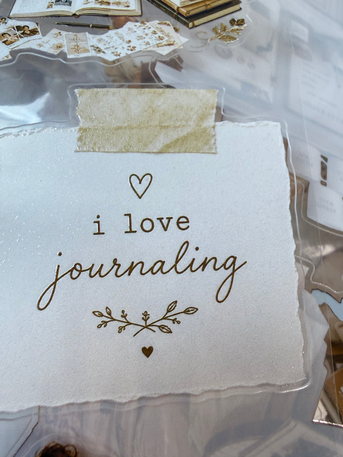 KISSCUT Journaling and Coffee Lifestyle PET 3D raised tape,one roll fashion, junk journal, scrapbooking,bullet journal, card making.