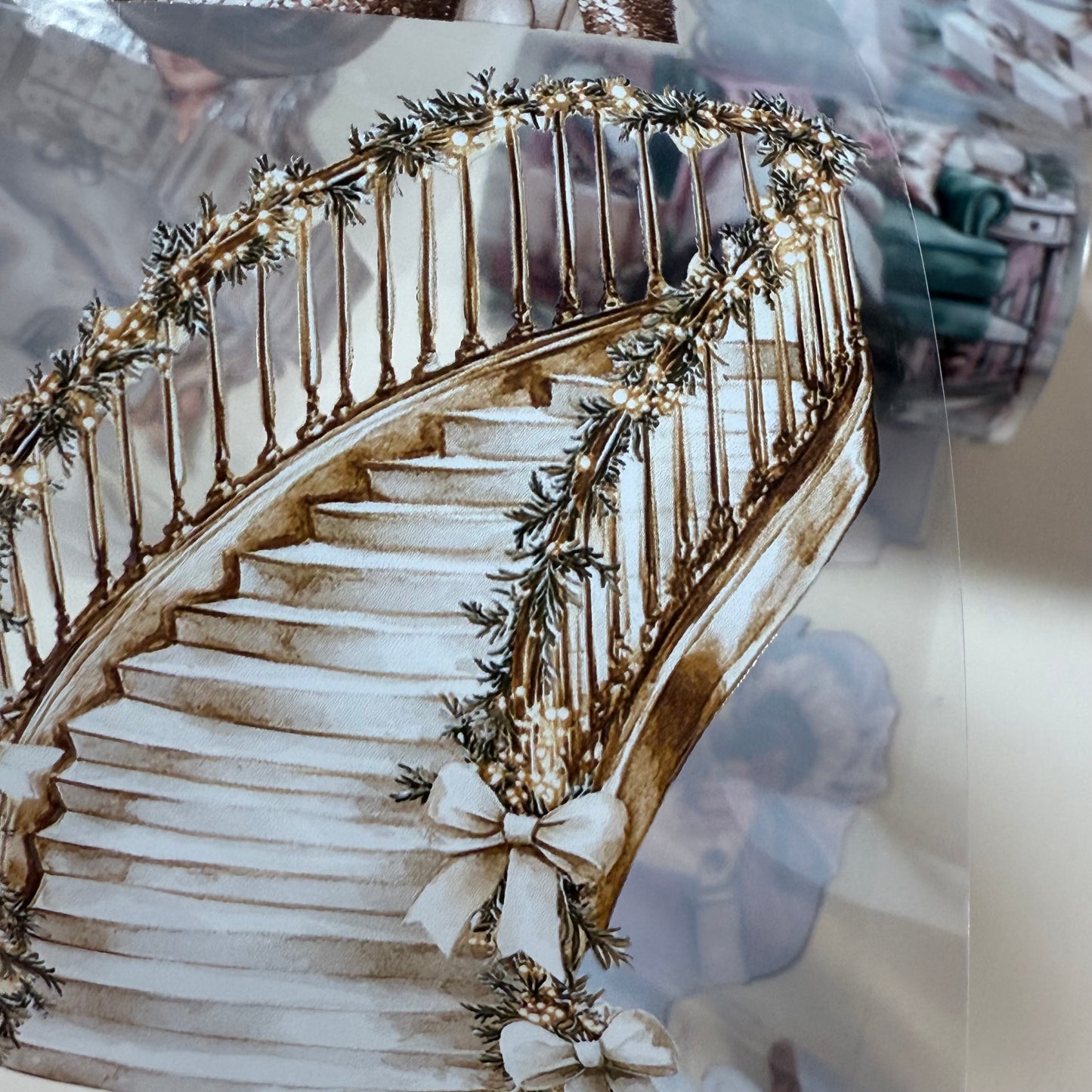 PET 3D raised The Giftmakers and Golden Tidings tape,one roll fashion, junk journal, scrapbooking,bullet journal, card making.