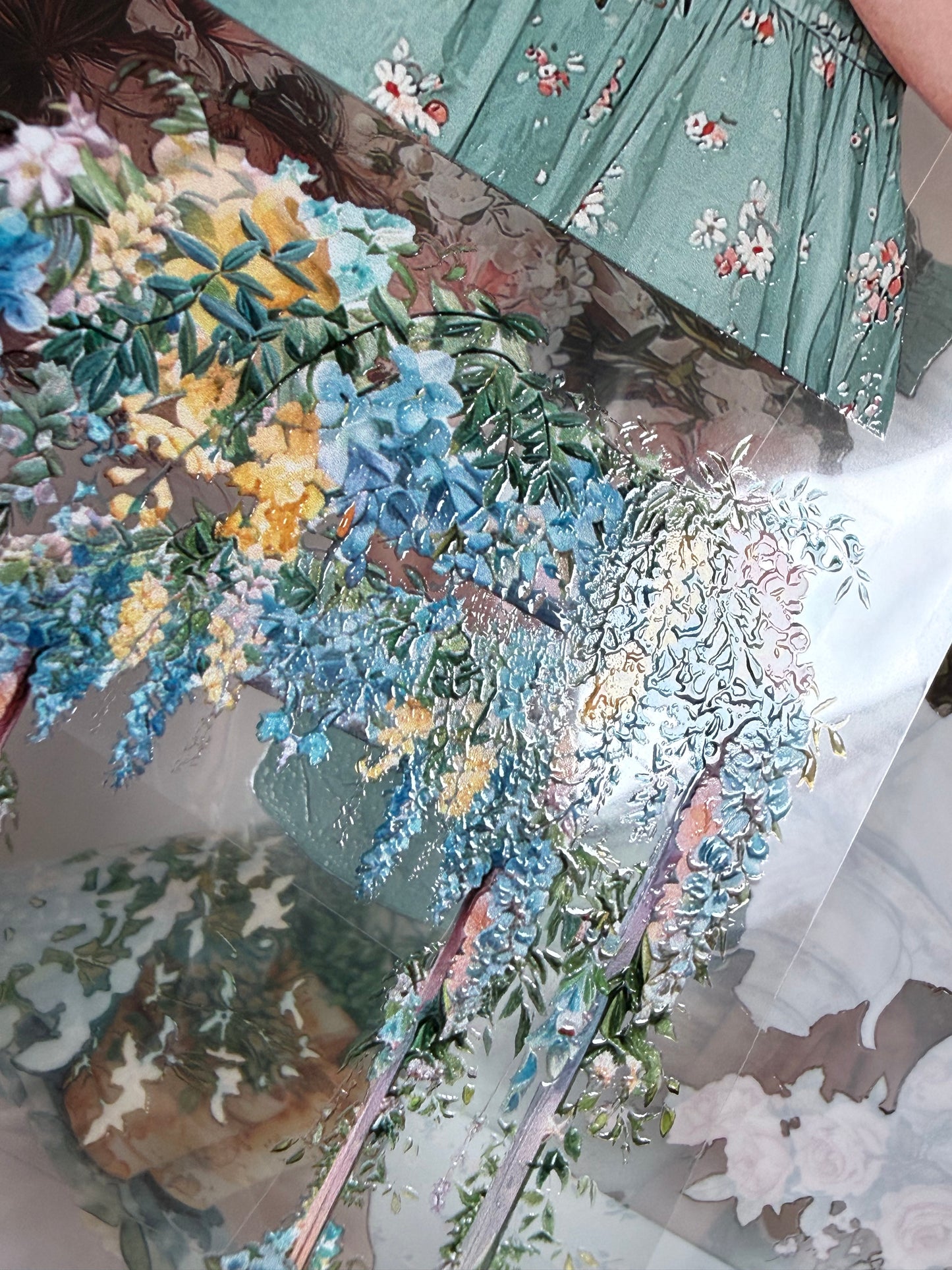 Rose garden and Summer blossoms PET 3D raised tape