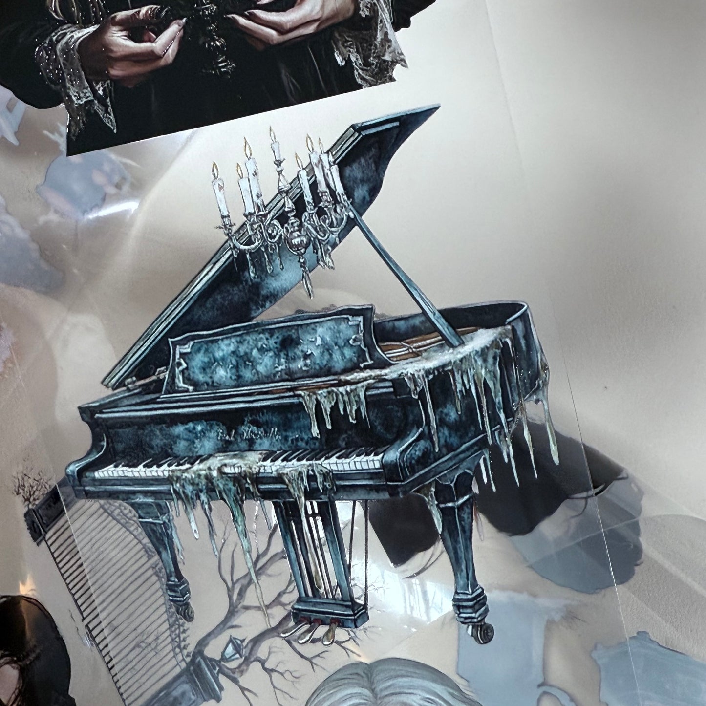 PET 3D raised Haunted house3 and Witching Autumn tape,one roll fashion, junk journal, scrapbooking,bullet journal, card making.