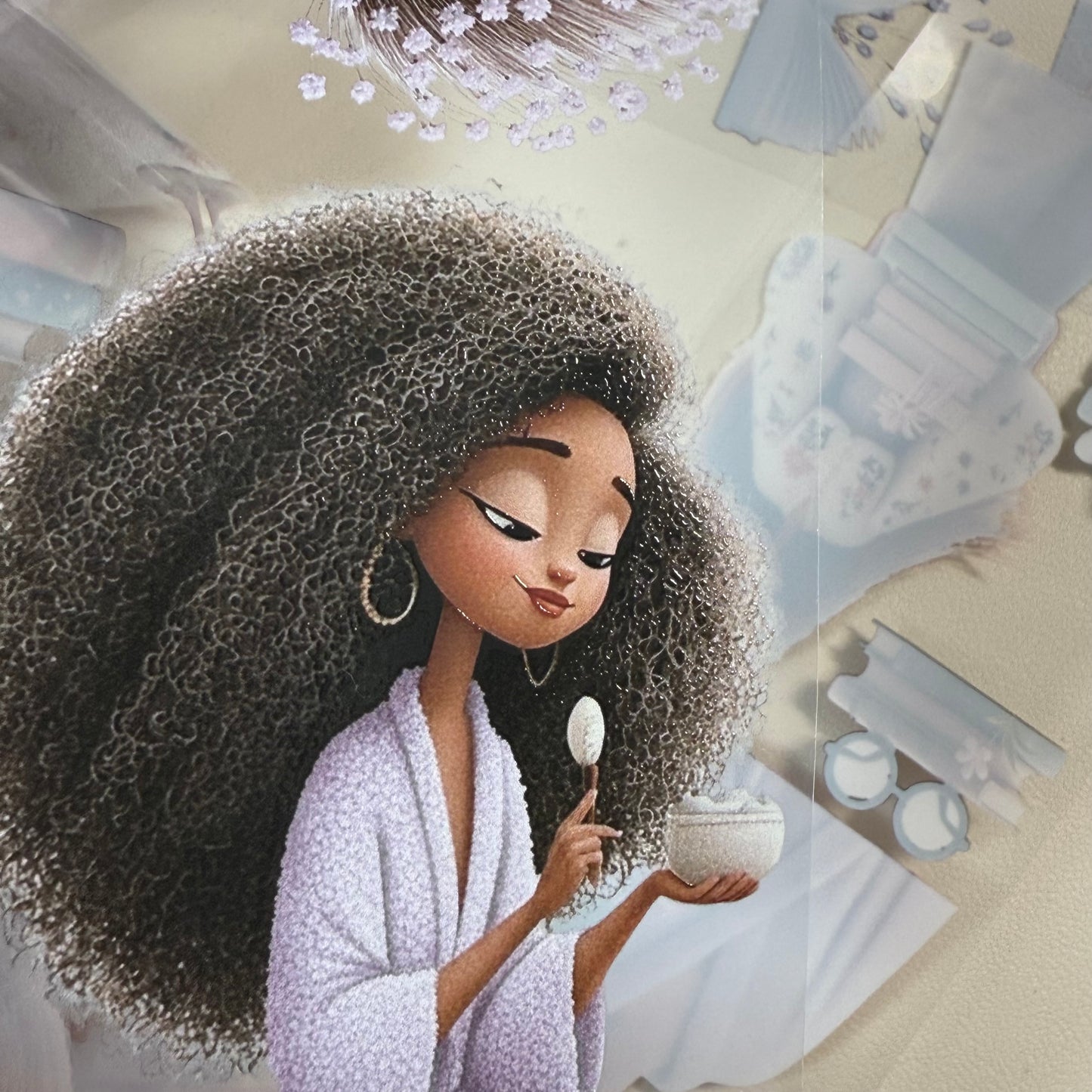 PET 3D raised Girls Planner and Whimsical Reading tape,one roll fashion, junk journal, scrapbooking,bullet journal, card making.