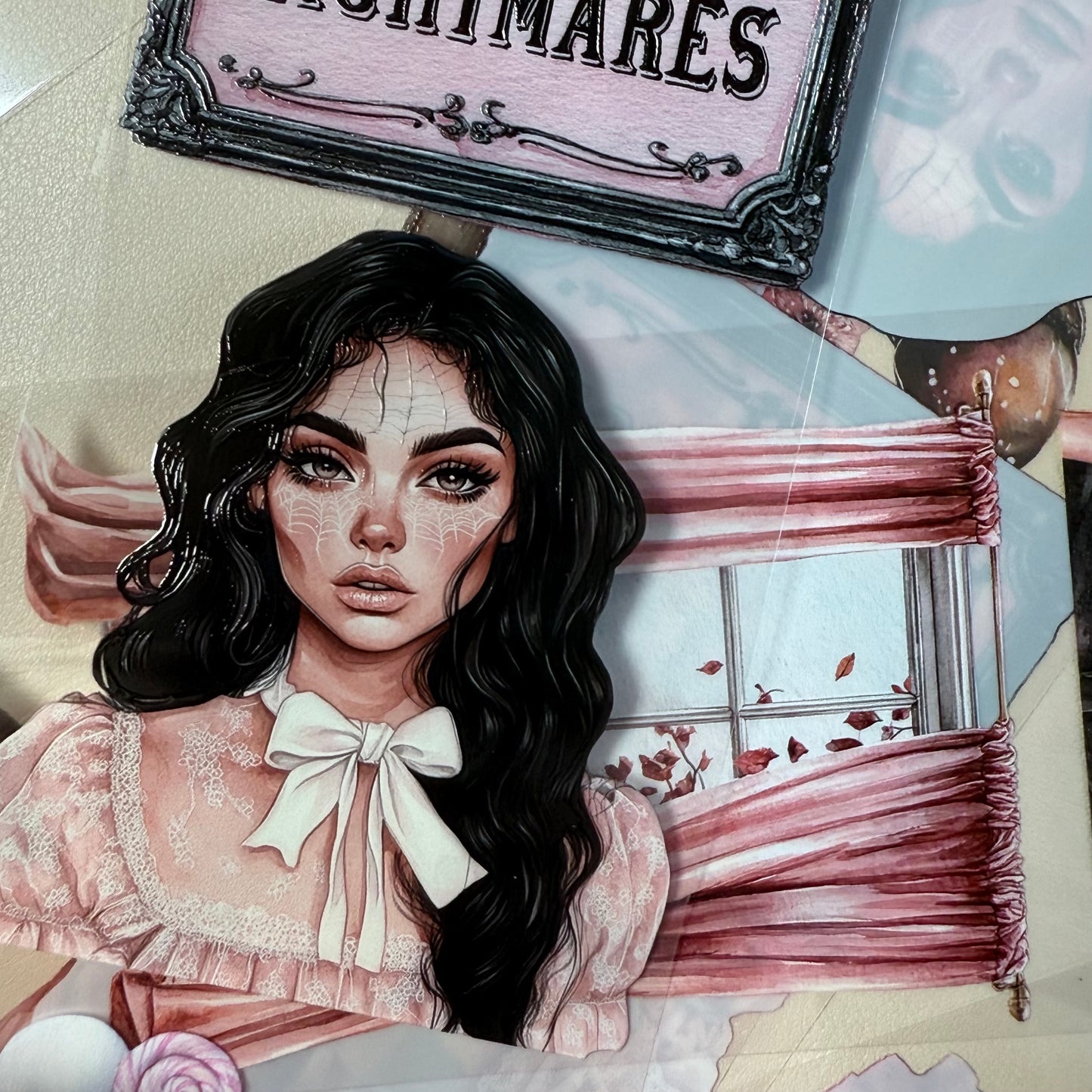 PET 3D raised Dead but Darling and Harvest Romance tape,one roll fashion, junk journal, scrapbooking,bullet journal, card making.