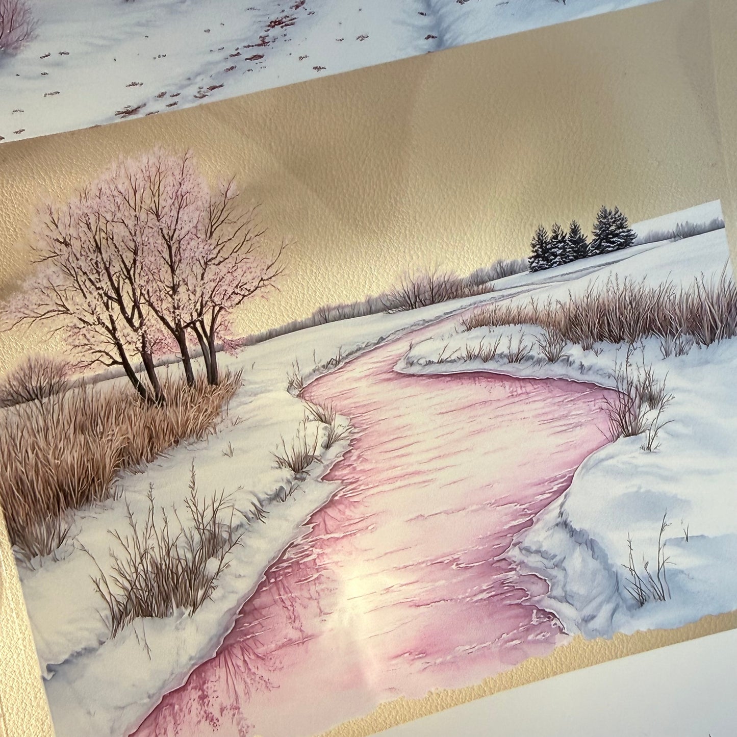 PET 3D raised Spring Landscape2 tape,one roll fashion, junk journal, scrapbooking,bullet journal, card making.