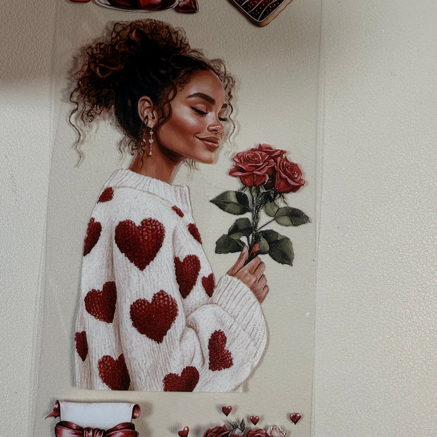 PET 3D raised Floral Drift and Deep Romance tape,one roll fashion, junk journal, scrapbooking,bullet journal, card making.