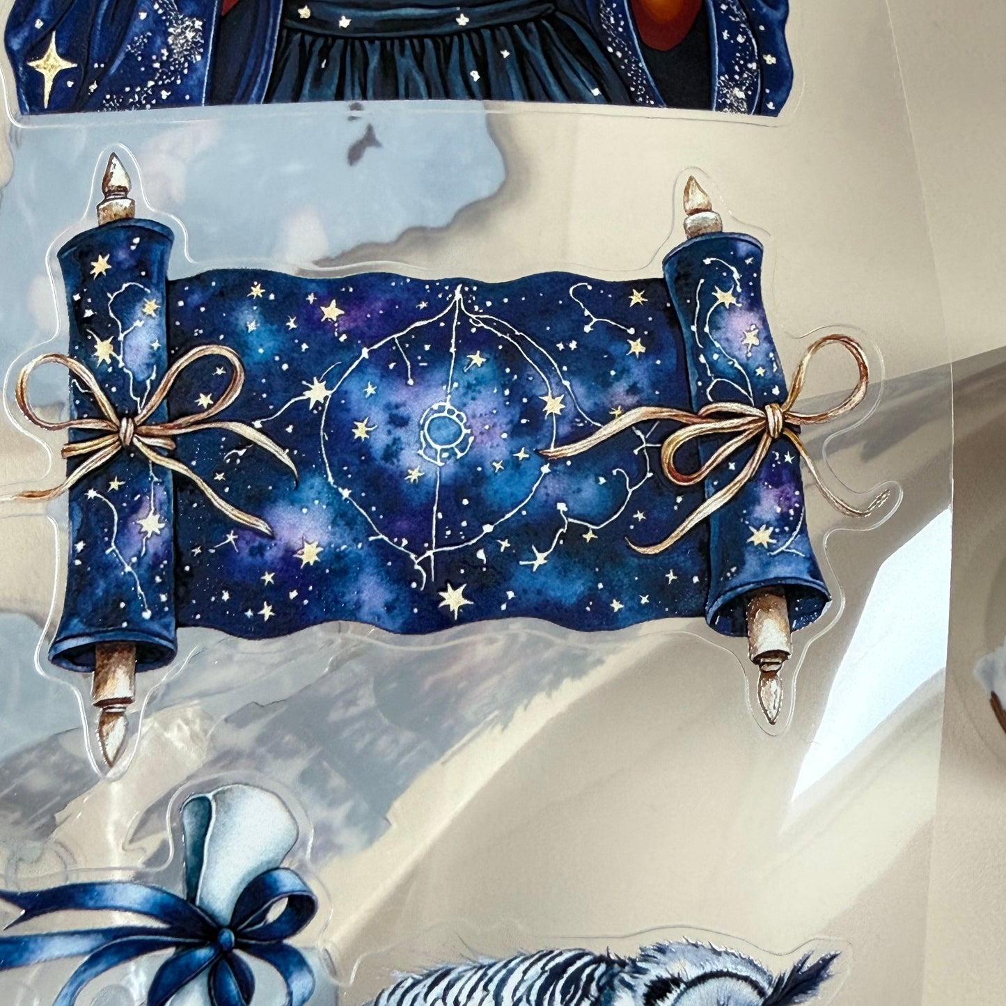 KISSCUT Winter Witchcraft and Celestial Apothecary PET 3D raised tape,one roll fashion, junk journal, scrapbooking,bullet journal, card making.