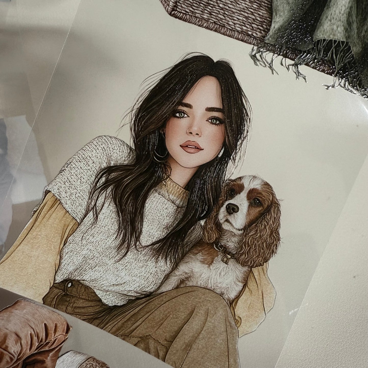 PET Grandmillennial Aesthetic and Dog Lovers 3D raised tape,one roll fashion, junk journal, scrapbooking,bullet journal, card making.