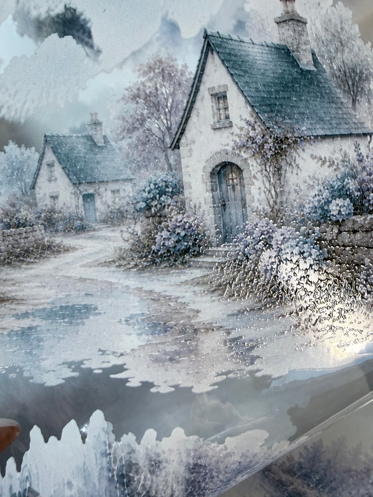 Soft and Rainy Harvest Landscape PET 3D raised tape.