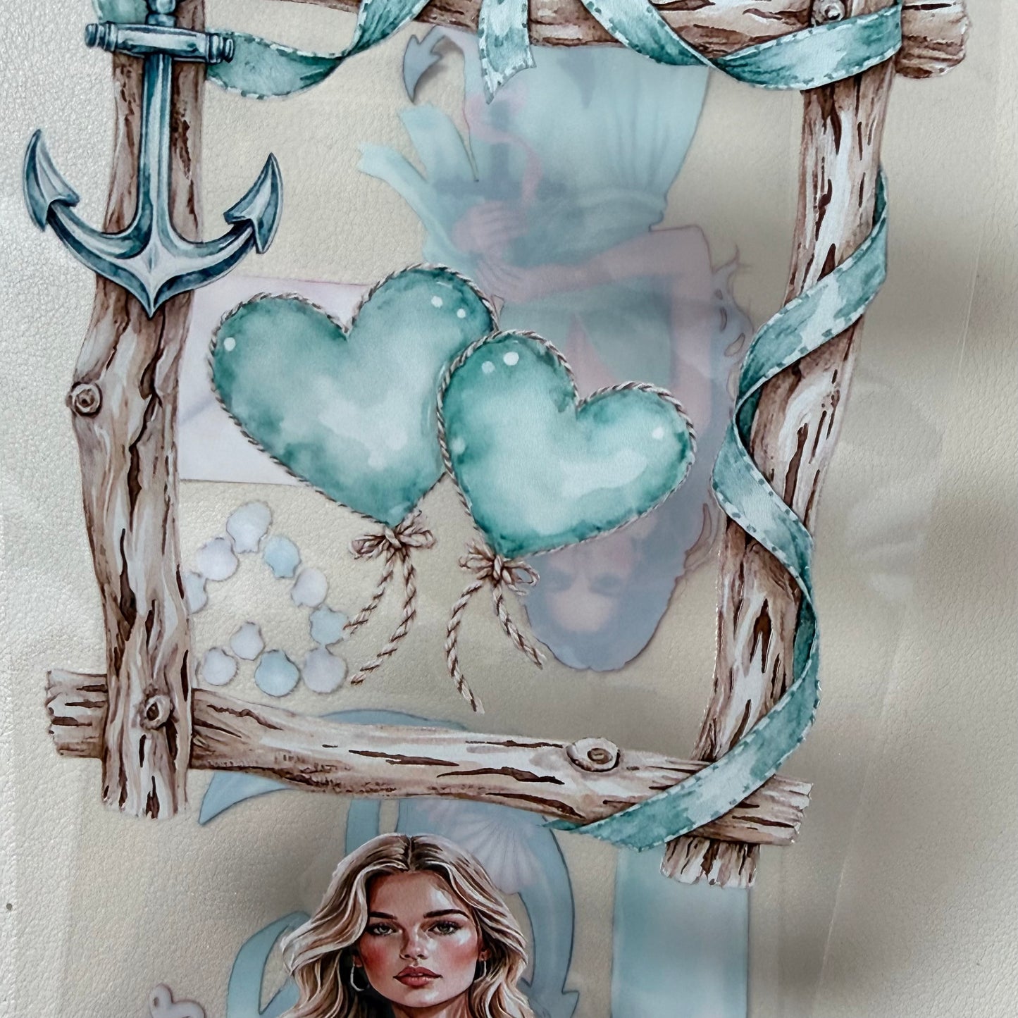 Parisian Balcony Letters and Ocean of Love Notes PET 3D raised tape,one roll fashion, junk journal, scrapbooking,bullet journal, card making.