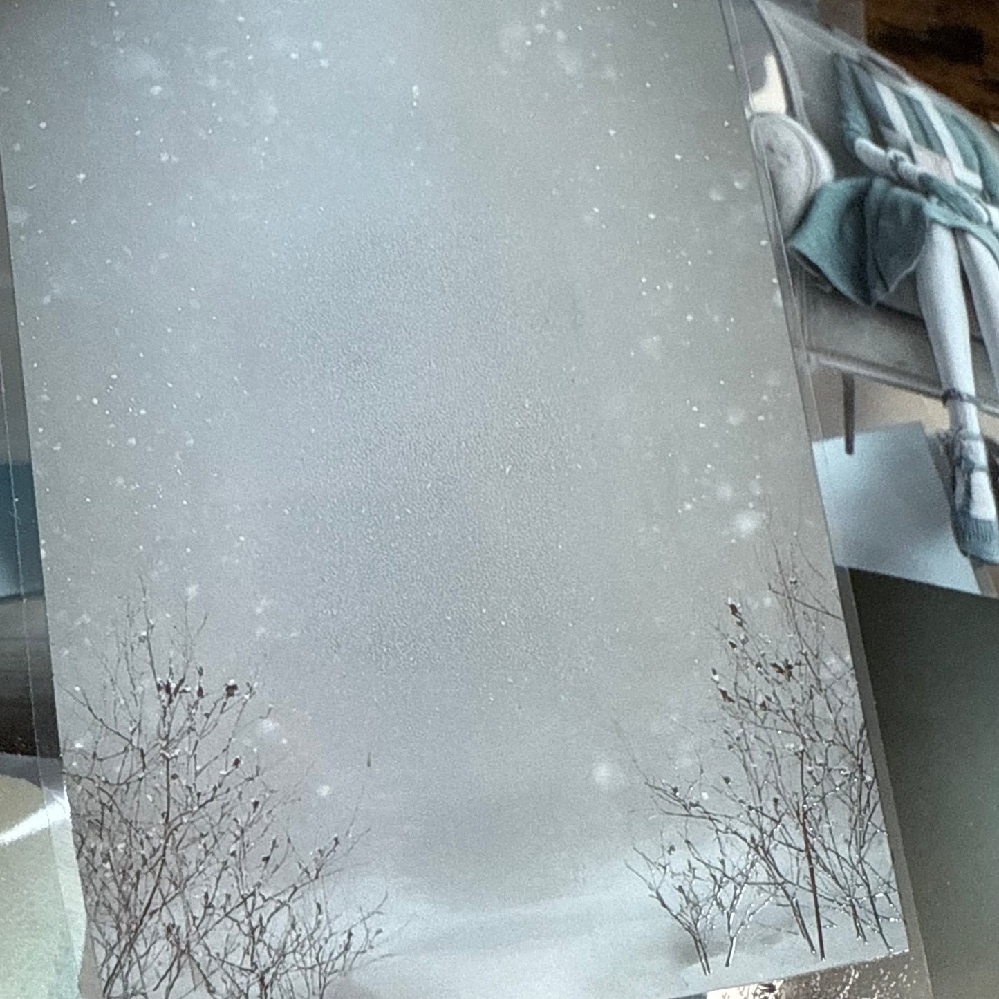 PET 3D raised Winter Woman and Goth Christmas tape,one roll fashion, junk journal, scrapbooking,bullet journal, card making.