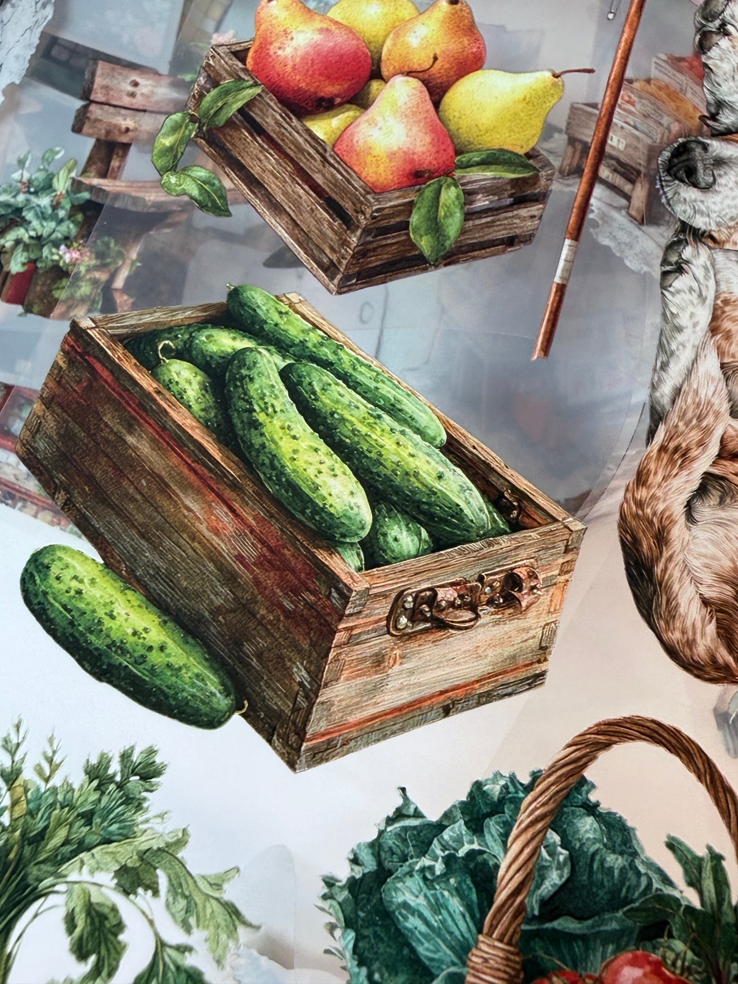 PET 3D raised Summer market Landscape tape