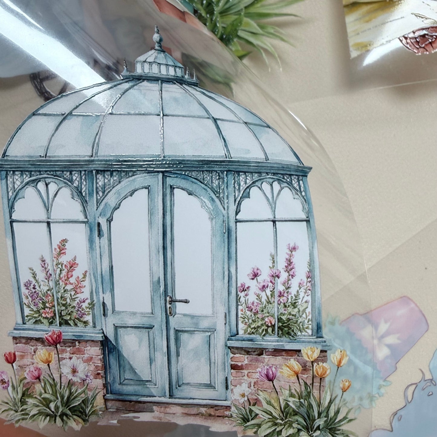 Moorish Alhambra Whispers and Spring Garden Society PET 3D raised tape,one roll fashion, junk journal, scrapbooking,bullet journal, card making.