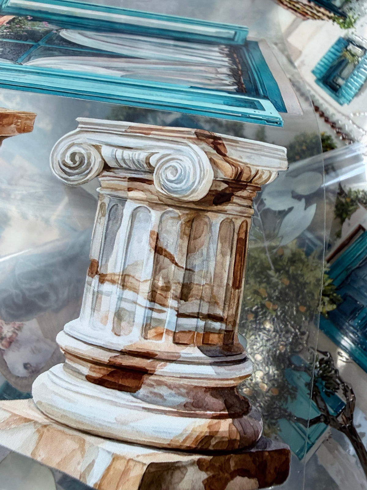 PET 3D raised Greece Landscape tape