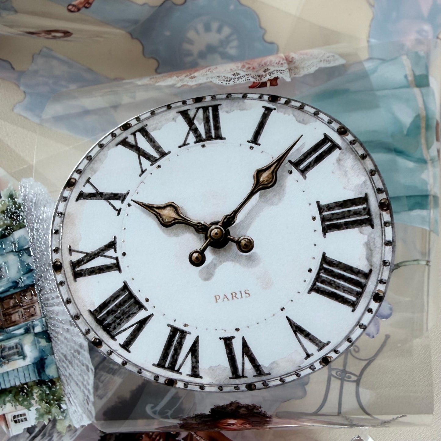 Paris in Bloom and Prague Spring Cobblestones PET 3D raised tape,one roll fashion, junk journal, scrapbooking,bullet journal, card making.