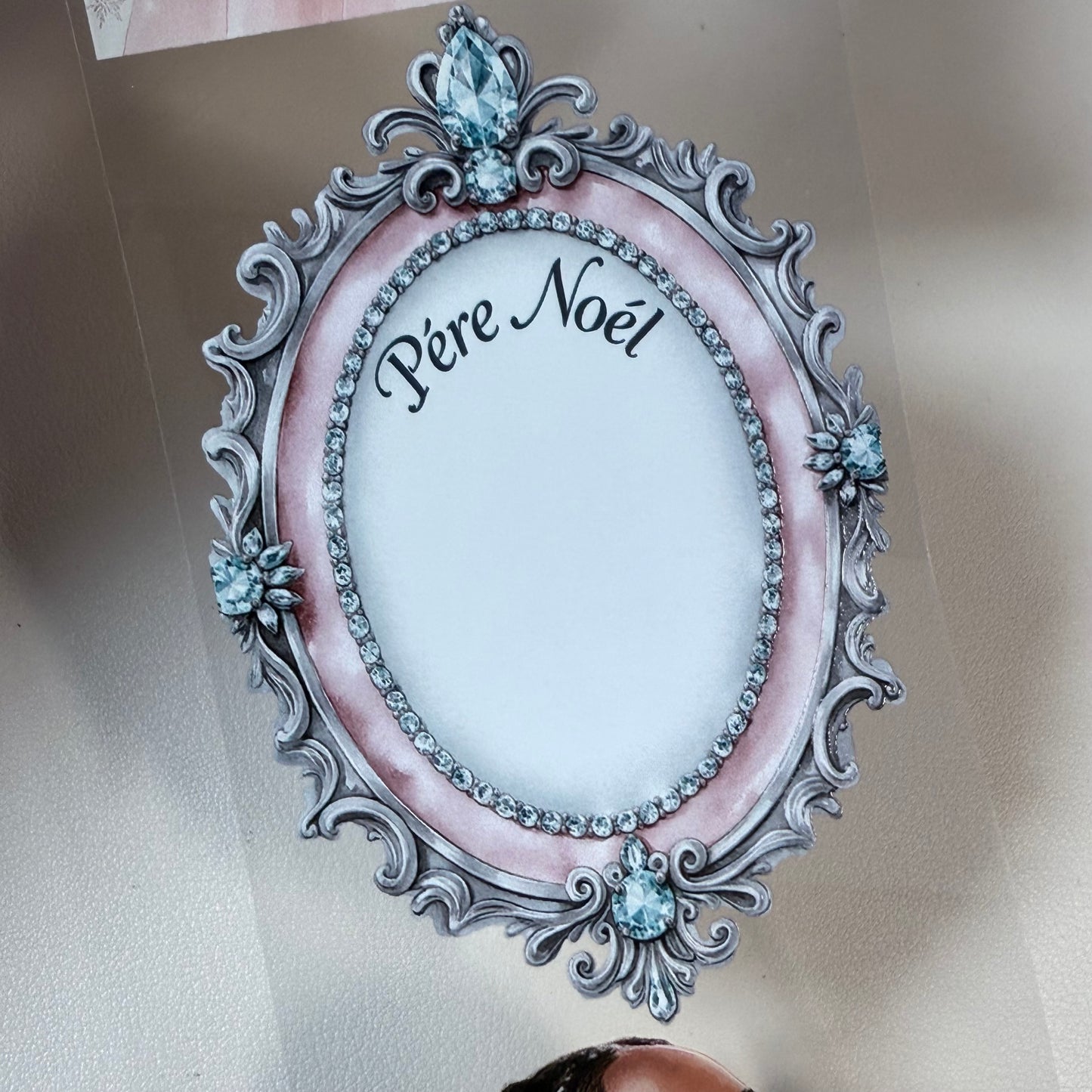 PET 3D raised Pastel Elegant Winter and  Winter Fantasy Village tape,one roll fashion, junk journal, scrapbooking,bullet journal, card making.