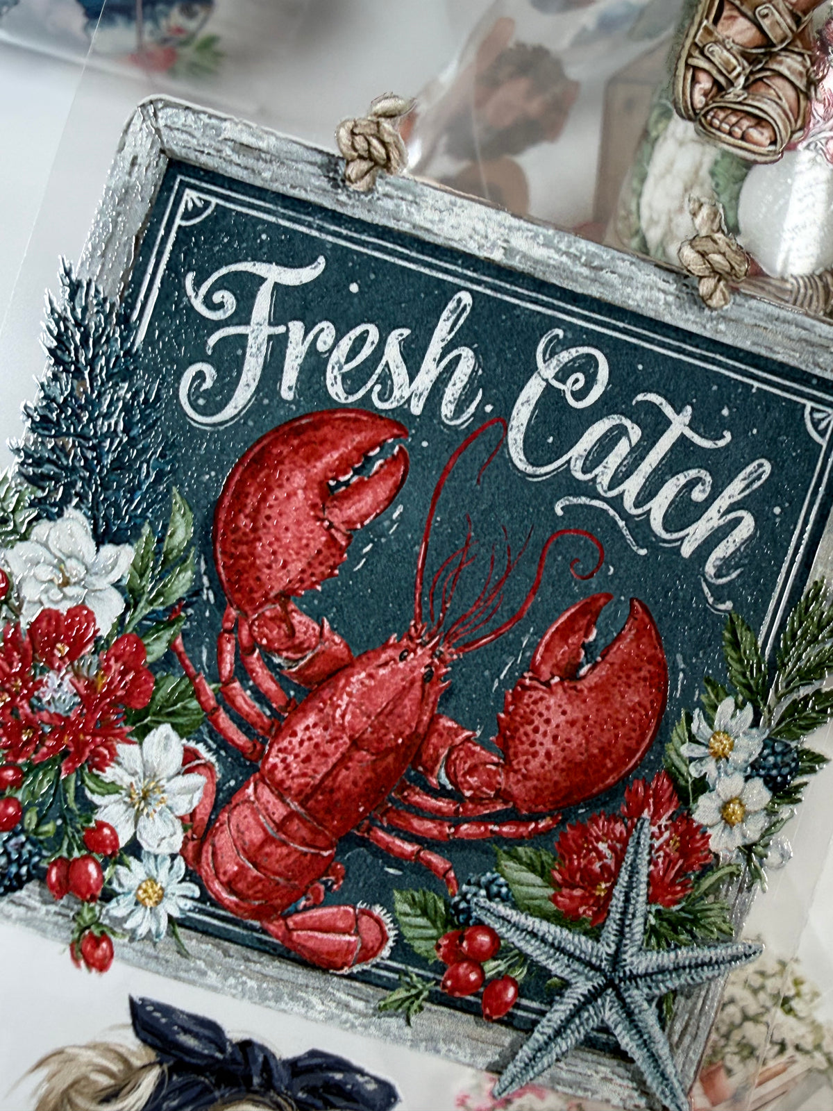 Fisherman and Farmers Market PET 3D raised tape