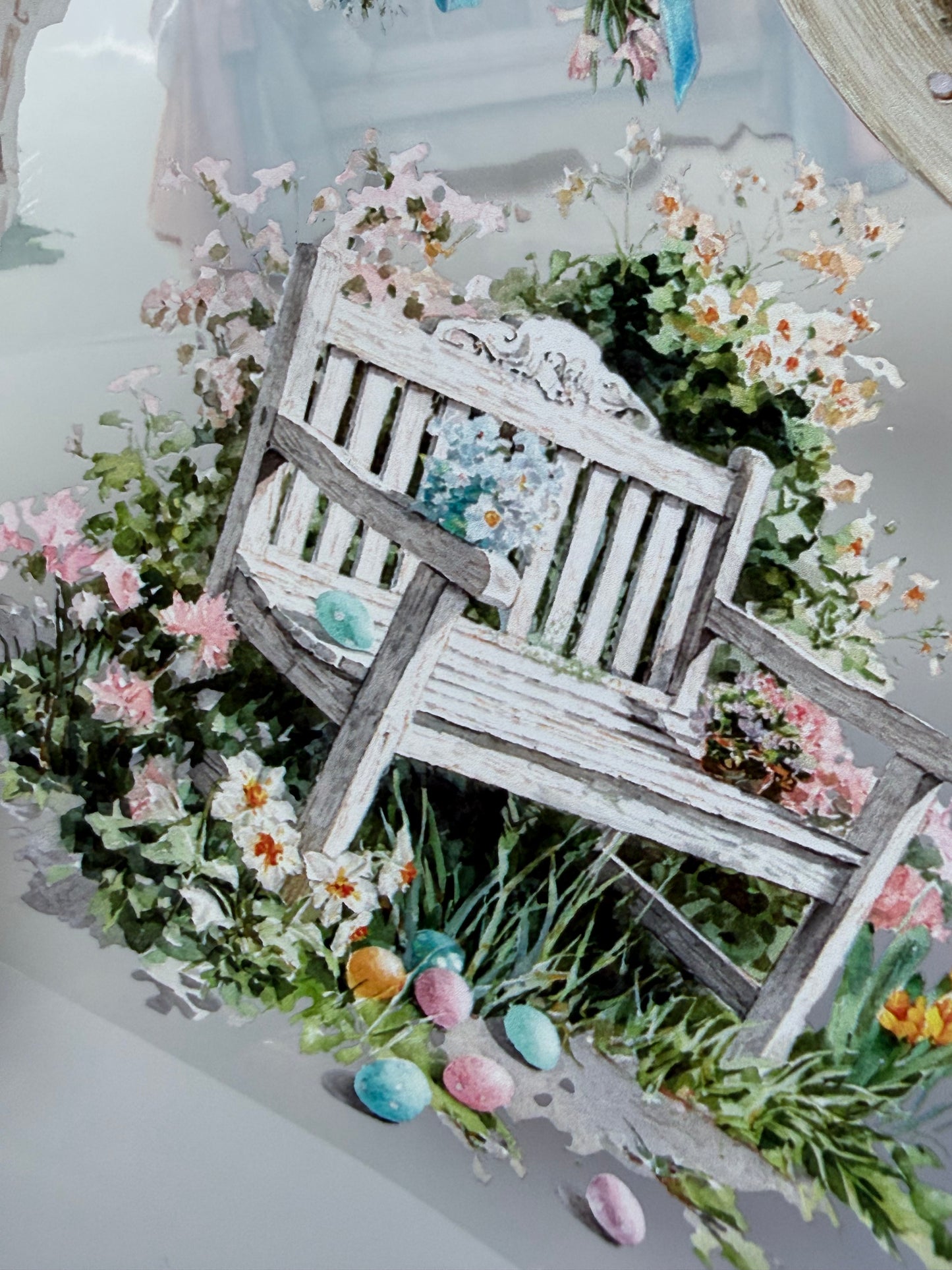 PET 3D raised Spring Landscape 5 tape,one roll fashion, junk journal, scrapbooking,bullet journal, card making.