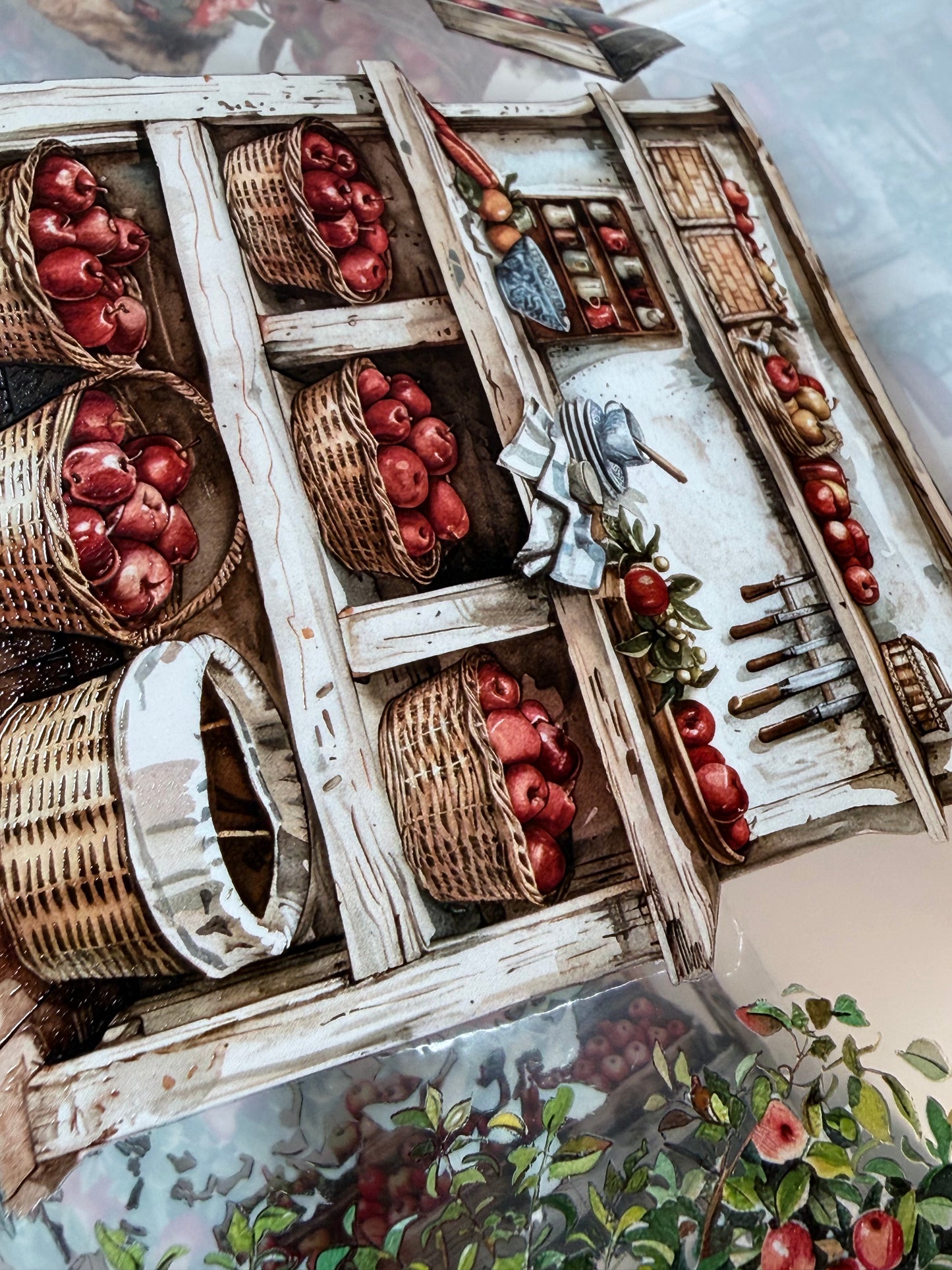 PET 3D raised Summer market Landscape tape
