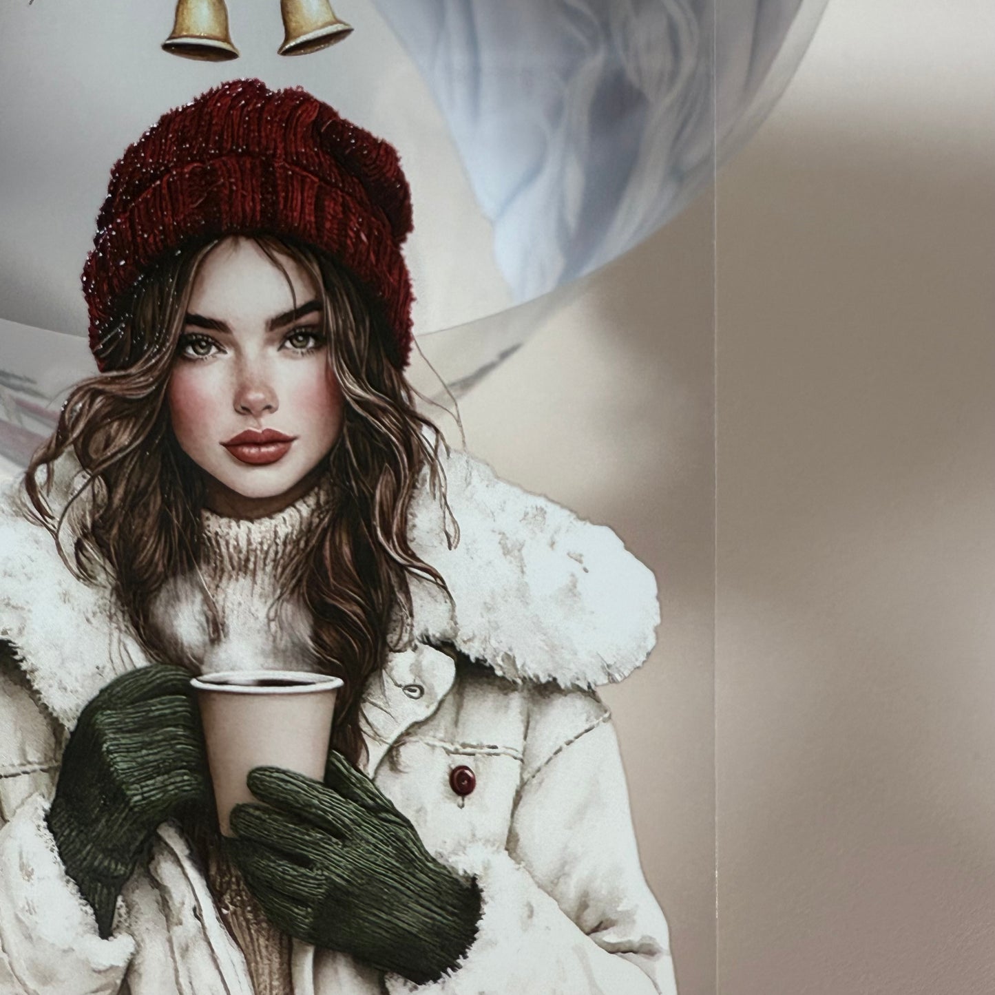 PET 3D raised Warm  Swiss Christmas and Christmas Farmhouse tape,one roll fashion, junk journal, scrapbooking,bullet journal, card making.