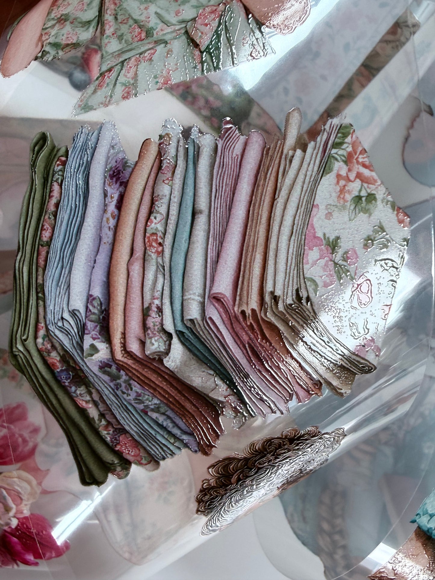 Spring coffee date and Soft garden brunch PET 3D raised tape