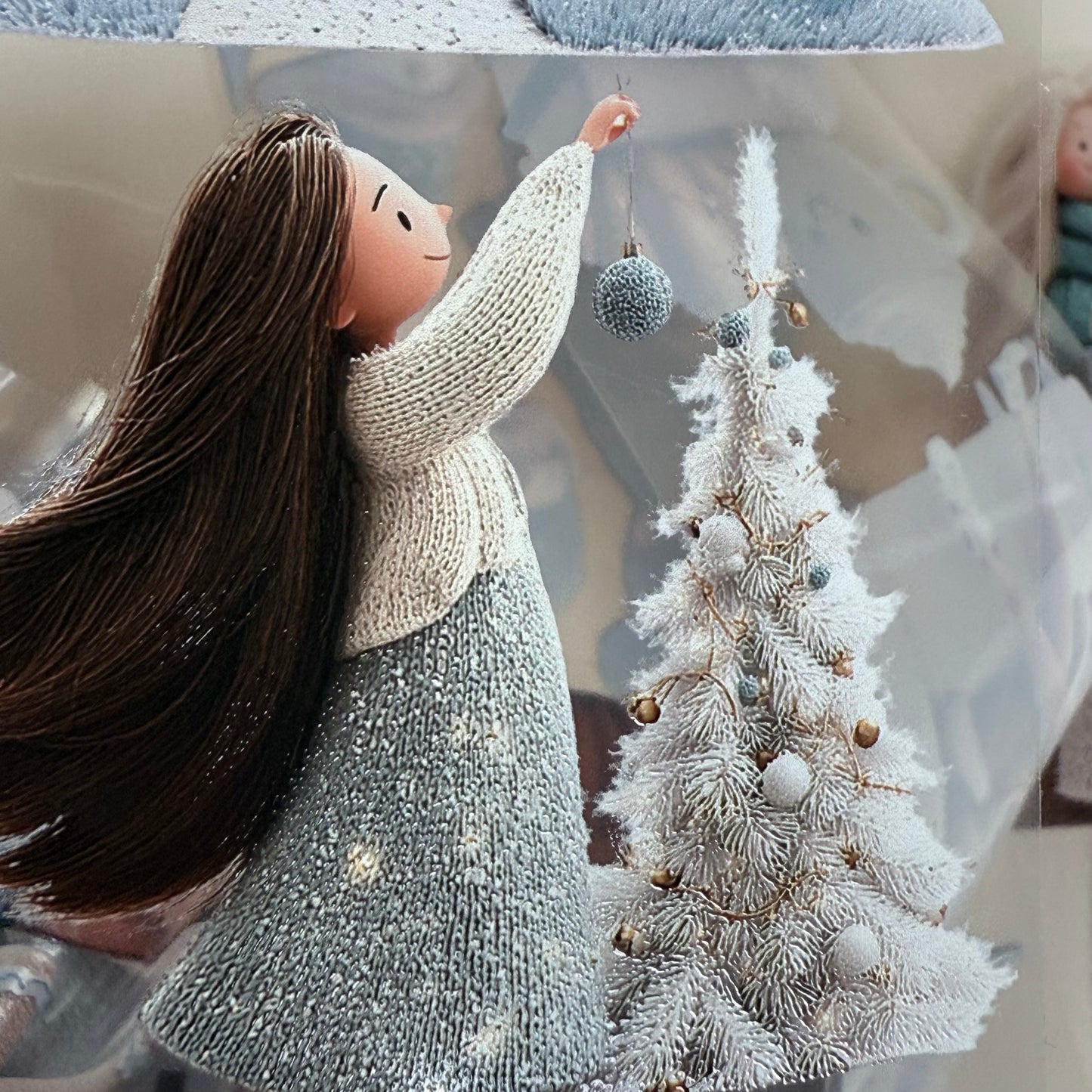 PET 3D raised Cozy Winter and Whimsical Fluffy Coffee tape,one roll fashion, junk journal, scrapbooking,bullet journal, card making.