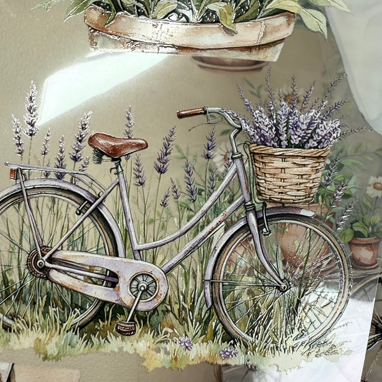 PET 3D raised Wild Lavender and I love plants tape,one roll fashion, junk journal, scrapbooking,bullet journal, card making.