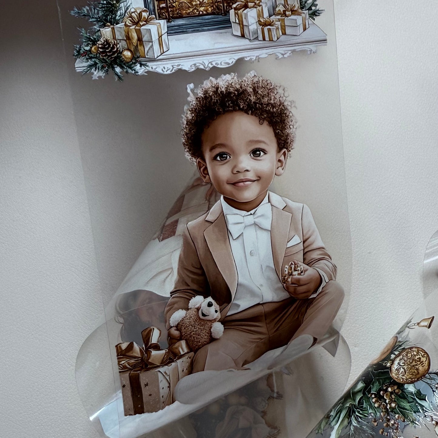 PET 3D raised Snowflake Wishes and Luxe White Christmas tape,one roll fashion, junk journal, scrapbooking,bullet journal, card making.