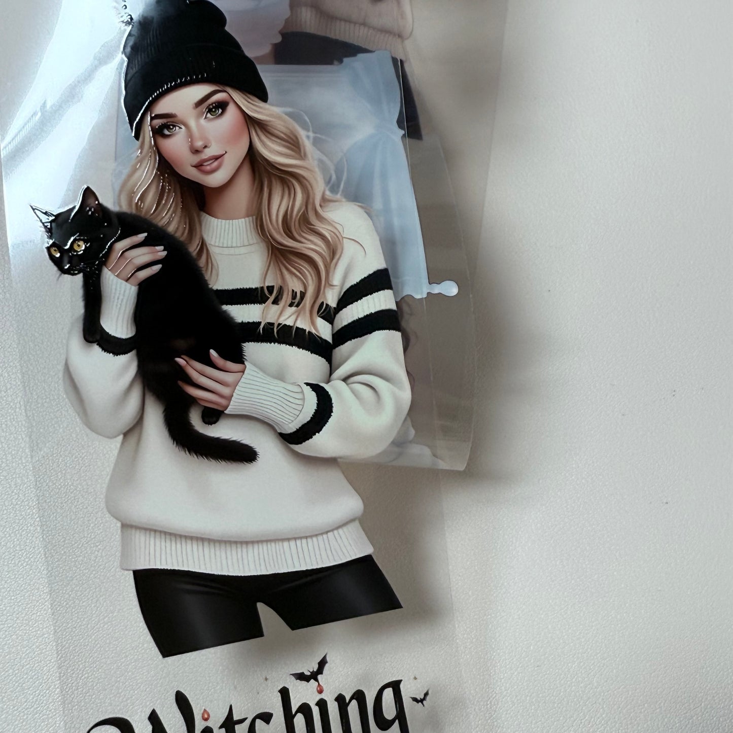 PET 3D raised Magical School and Ghost Halloween tape,one roll fashion, junk journal, scrapbooking,bullet journal, card making.