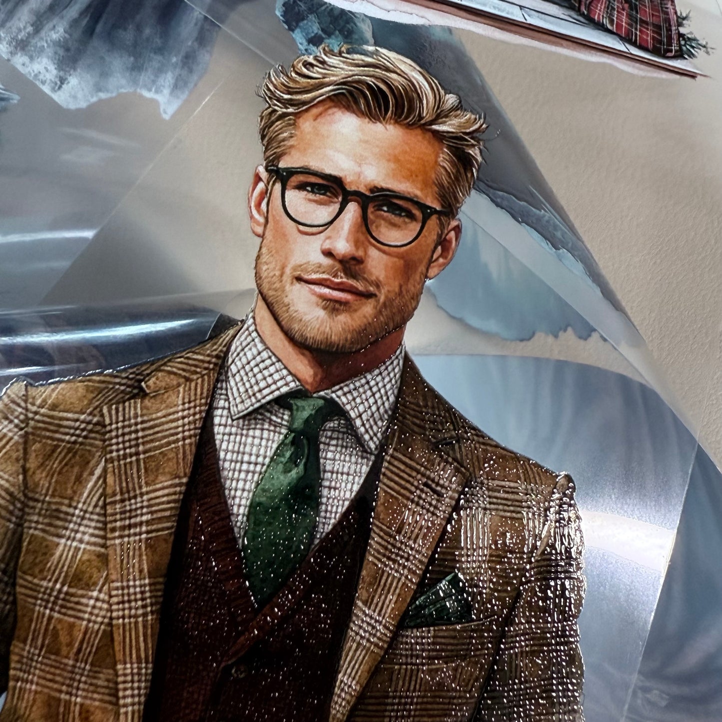 PET 3D raised Dark Academia Christmas and Winterwood Witch tape,one roll fashion, junk journal, scrapbooking,bullet journal, card making.