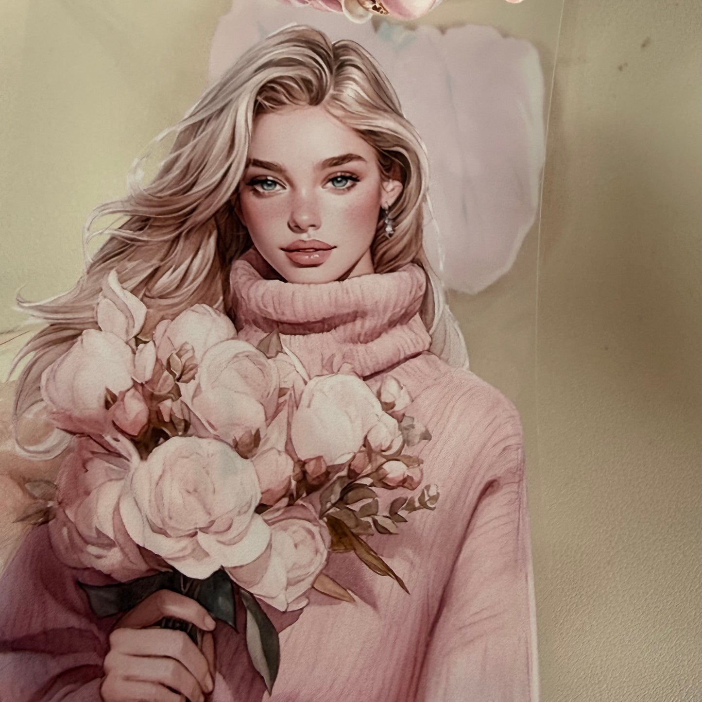 PET Self Care Aesthetic and Pinterest Pink vibe 3D raised tape,one roll fashion, junk journal, scrapbooking,bullet journal, card making.