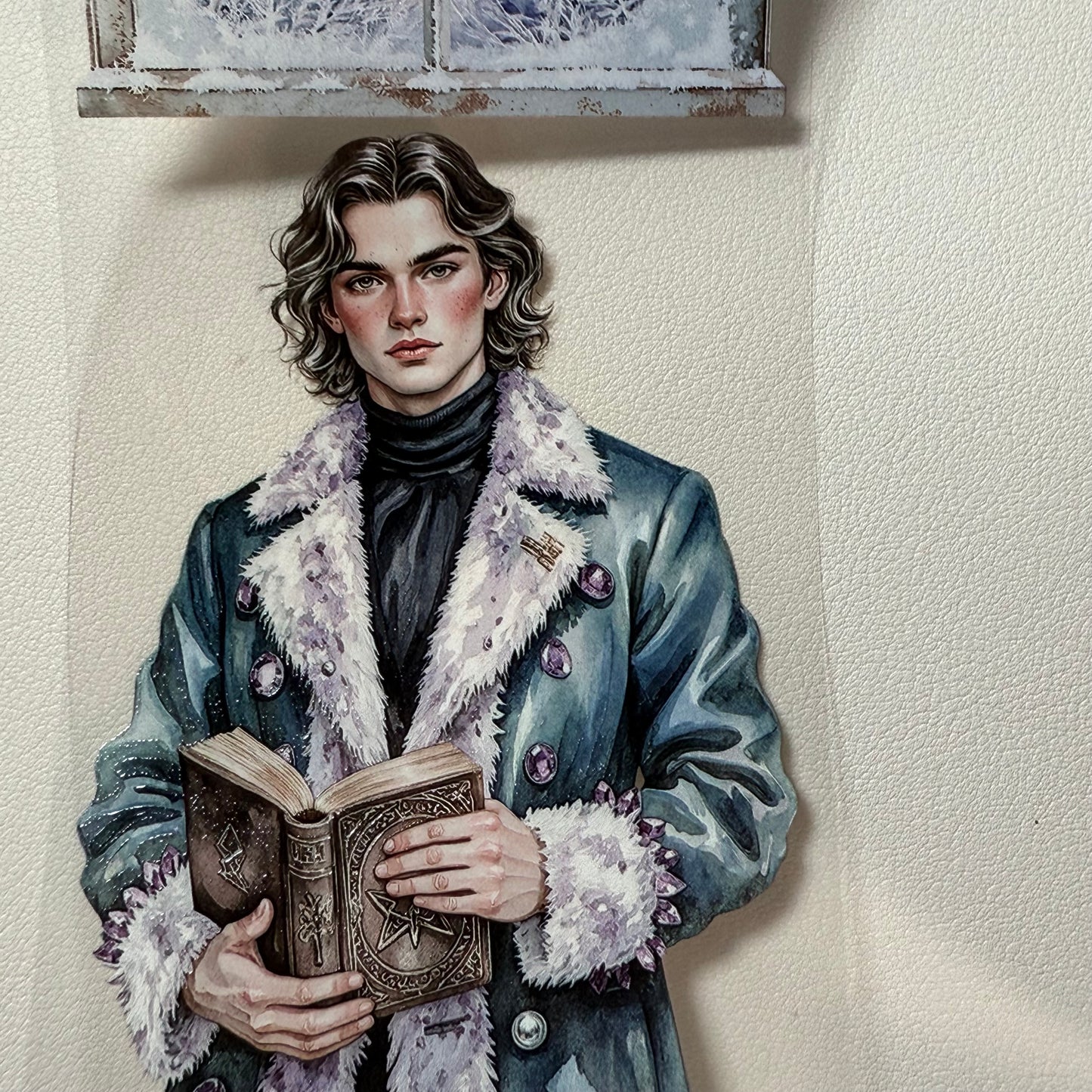 PET 3D raised Winter Oracle and Pastel Christmas tape,one roll fashion, junk journal, scrapbooking,bullet journal, card making.