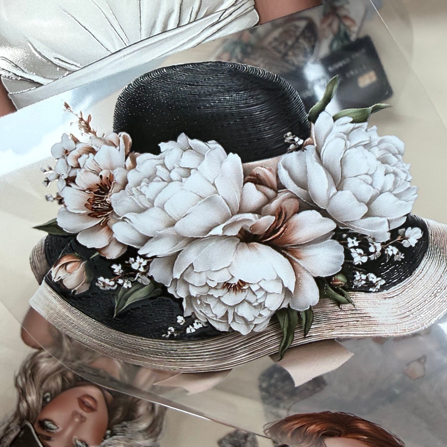 Tweed and tulips and Luxury country club PET 3D raised tape