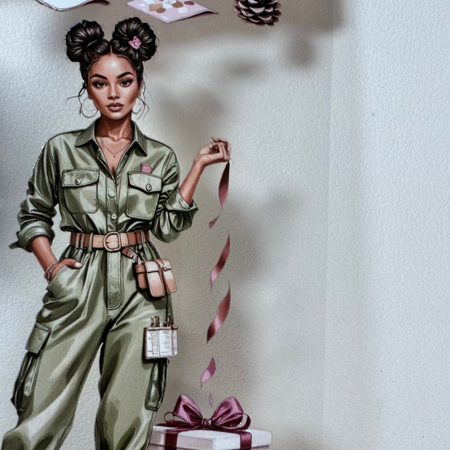 PET 3D raised The Giftmakers and Golden Tidings tape,one roll fashion, junk journal, scrapbooking,bullet journal, card making.