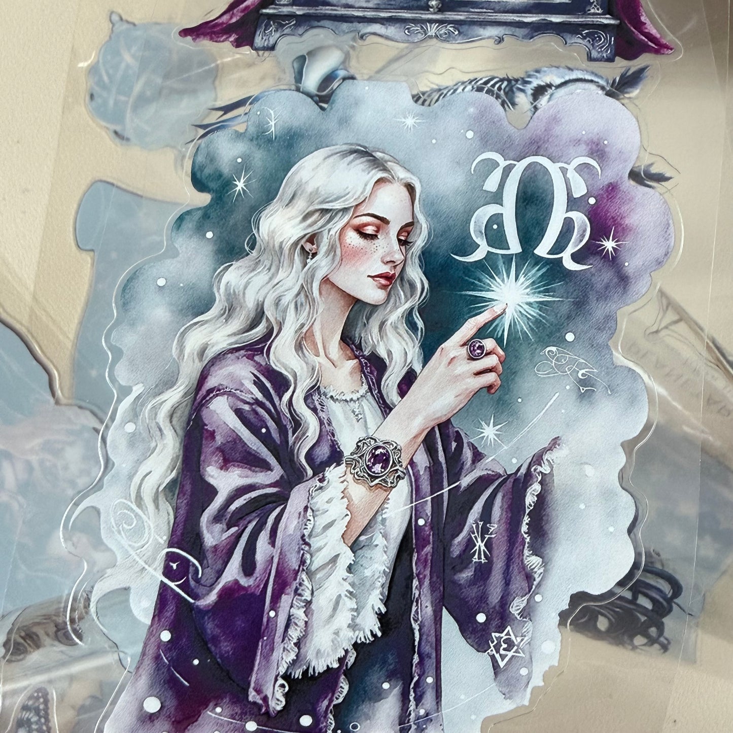 KISSCUT Winter Witchcraft and Celestial Apothecary PET 3D raised tape,one roll fashion, junk journal, scrapbooking,bullet journal, card making.