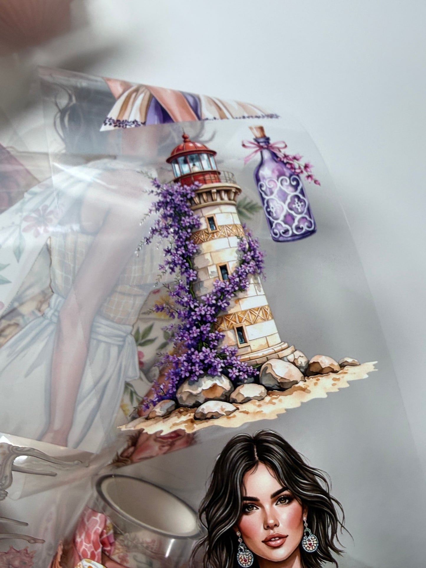 Cielo Marino and Purple Island PET 3D raised tape