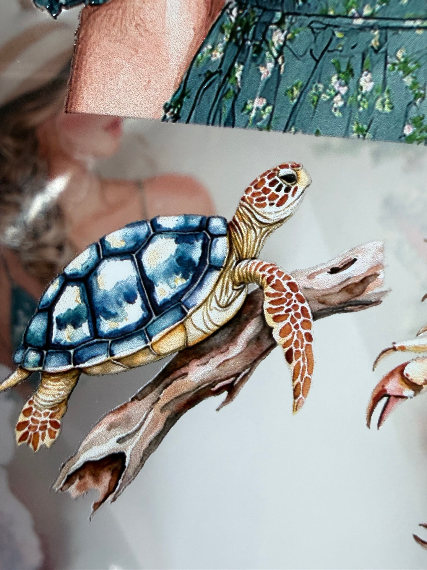 Coastal mediterranean PET 3D raised tape
