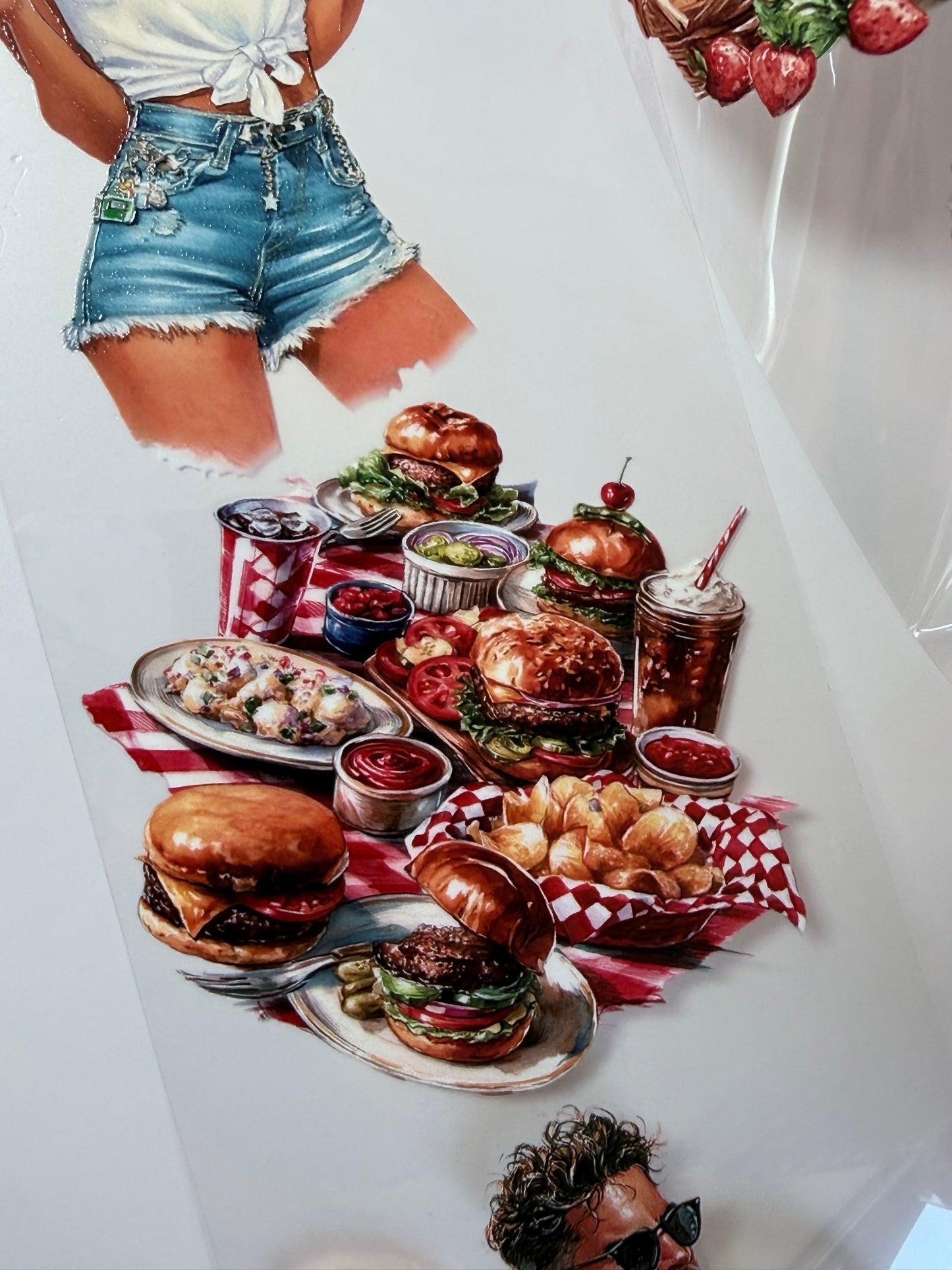 Strawberry Festival and Backyard BBQ PET 3D raised tape