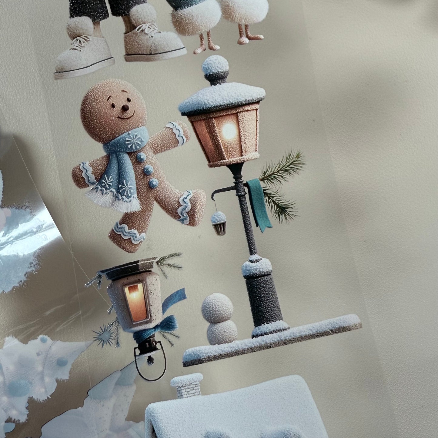 PET 3D raised Cozy Winter and Whimsical Fluffy Coffee tape,one roll fashion, junk journal, scrapbooking,bullet journal, card making.