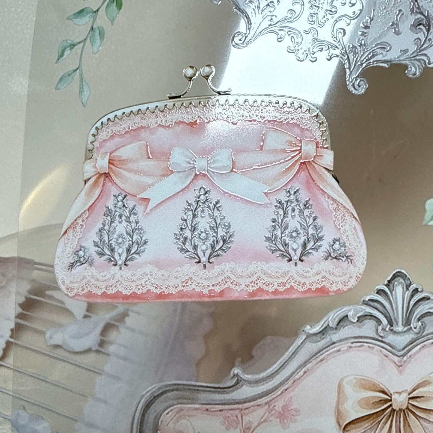 PET 3D raised Landscape Rococo addiction tape,one roll fashion, junk journal, scrapbooking,bullet journal, card making.