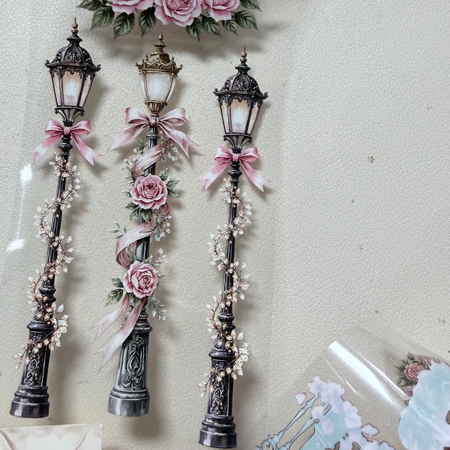 Parisian Balcony Letters and Ocean of Love Notes PET 3D raised tape,one roll fashion, junk journal, scrapbooking,bullet journal, card making.