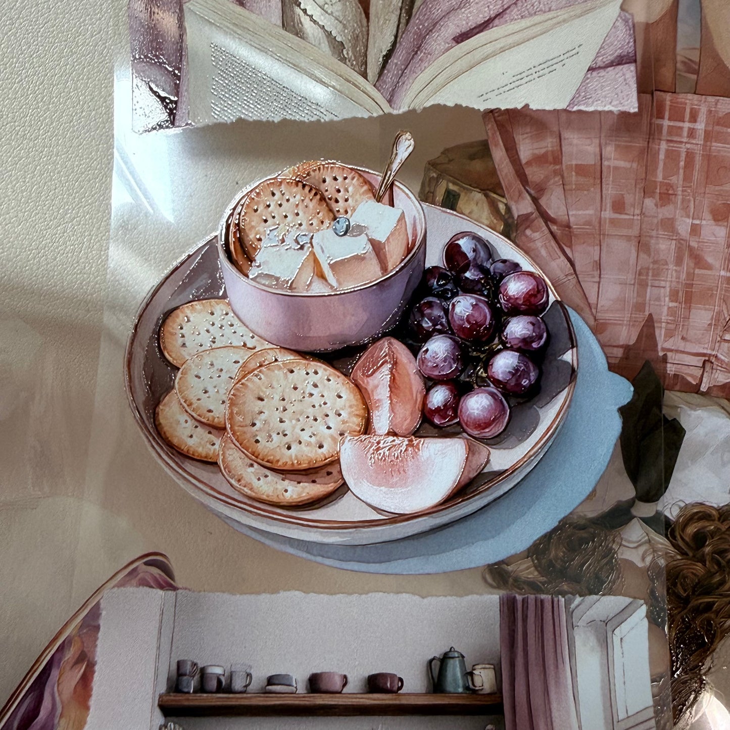 Pink School and Self Care moments PET 3D raised tape,one roll fashion, junk journal, scrapbooking,bullet journal, card making.