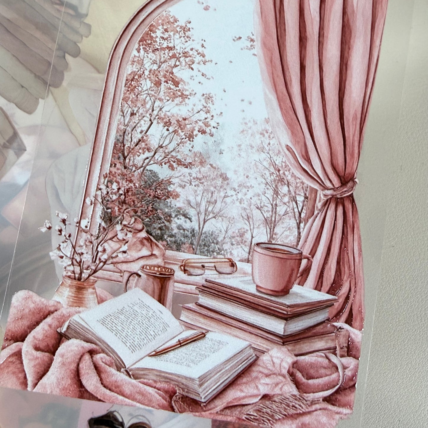 PET Self Care Aesthetic and Pinterest Pink vibe 3D raised tape,one roll fashion, junk journal, scrapbooking,bullet journal, card making.
