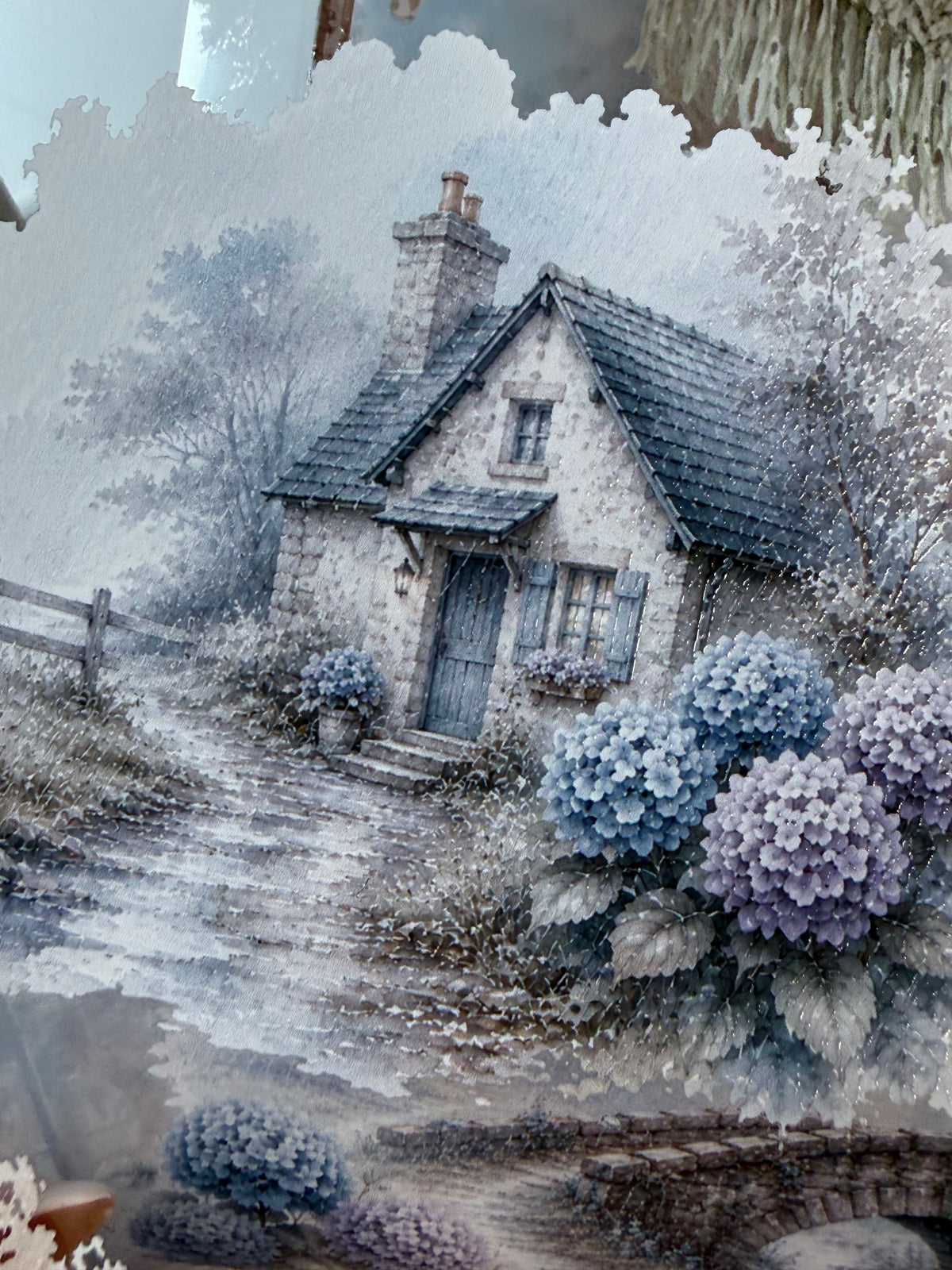 Soft and Rainy Harvest Landscape PET 3D raised tape.